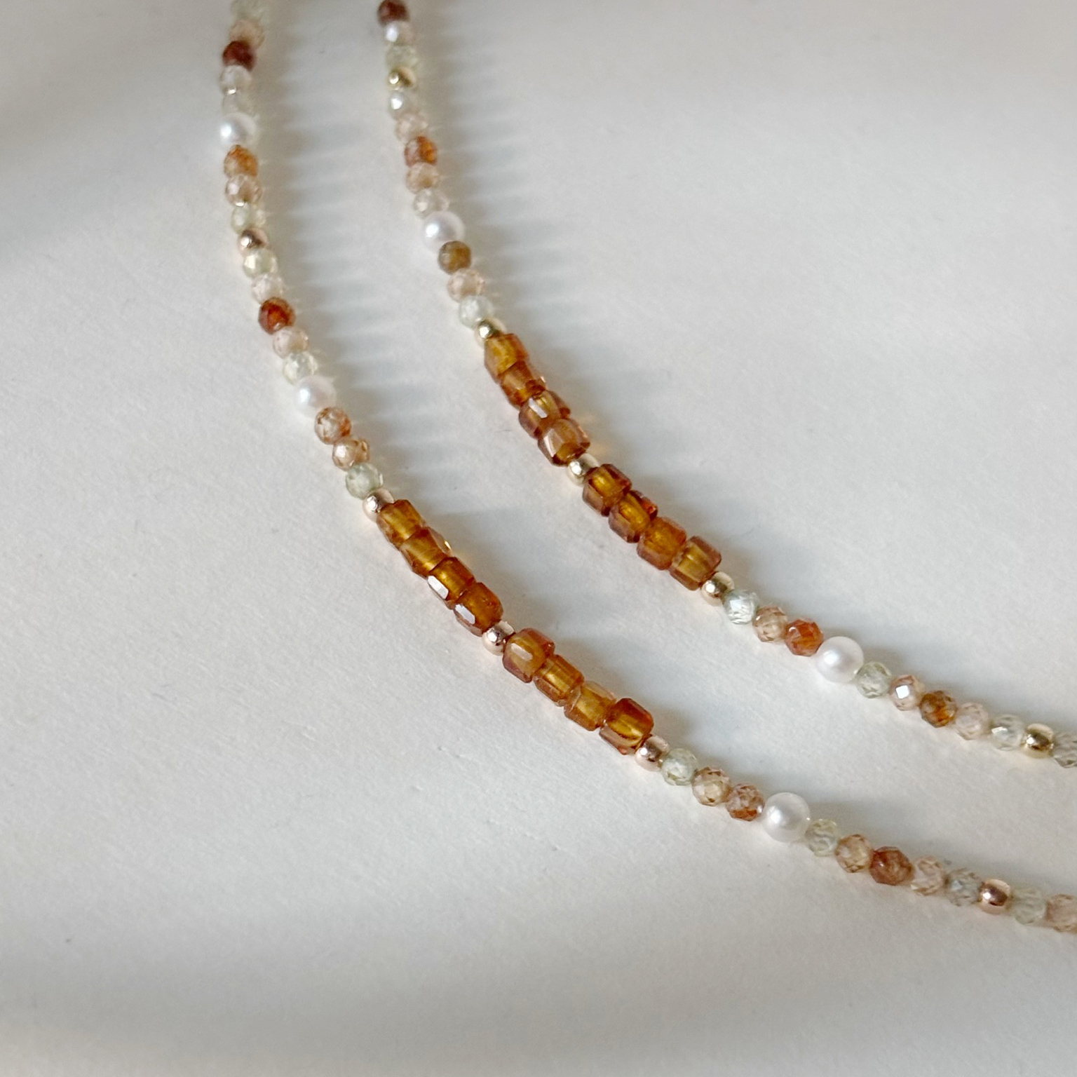 14K日暈橙曦手工手環