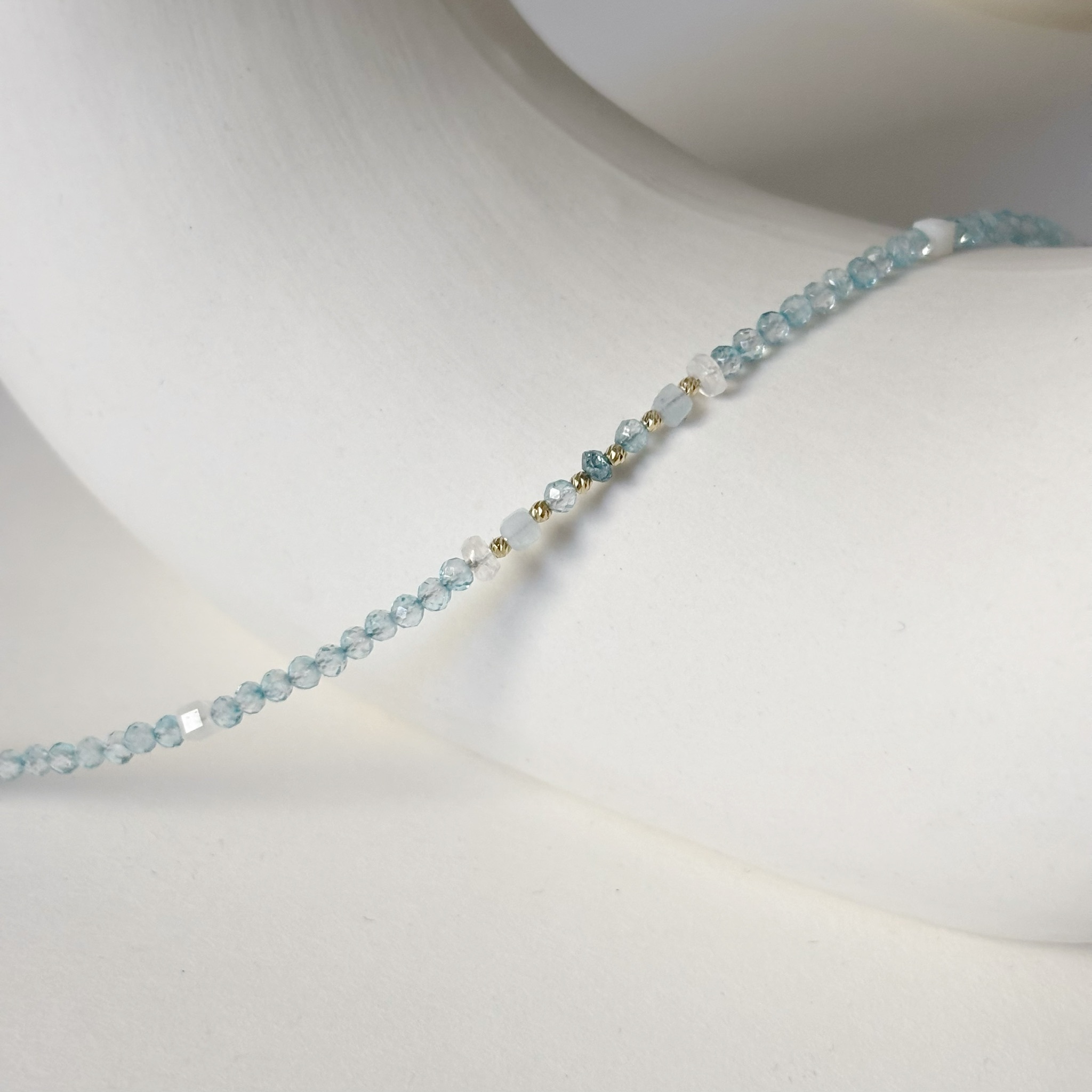 14K Blue Balance手工手環