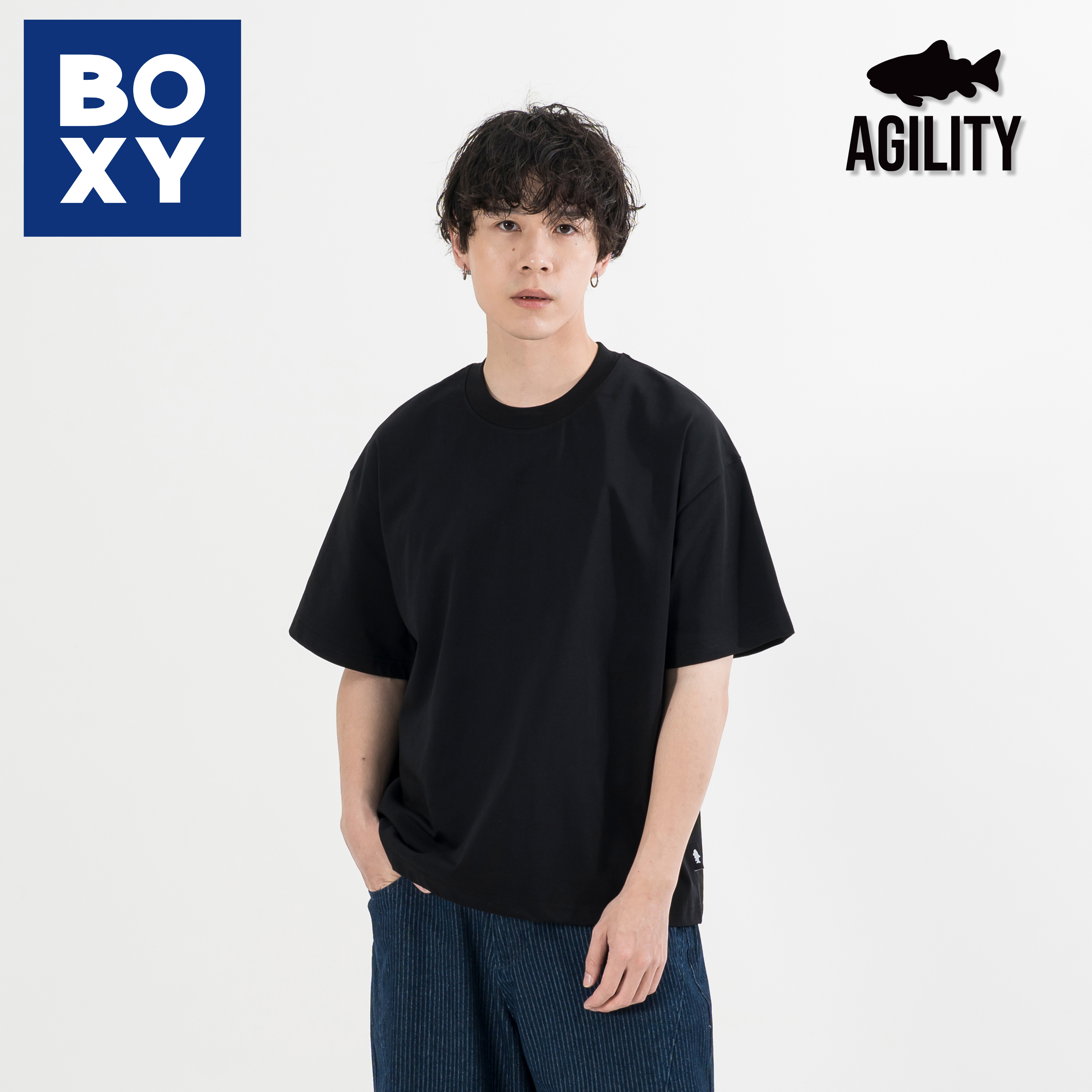 AGILITY Sorona® Boxy Tee 抗菌涼感 寬短版 短袖Tee [SR0-BT]