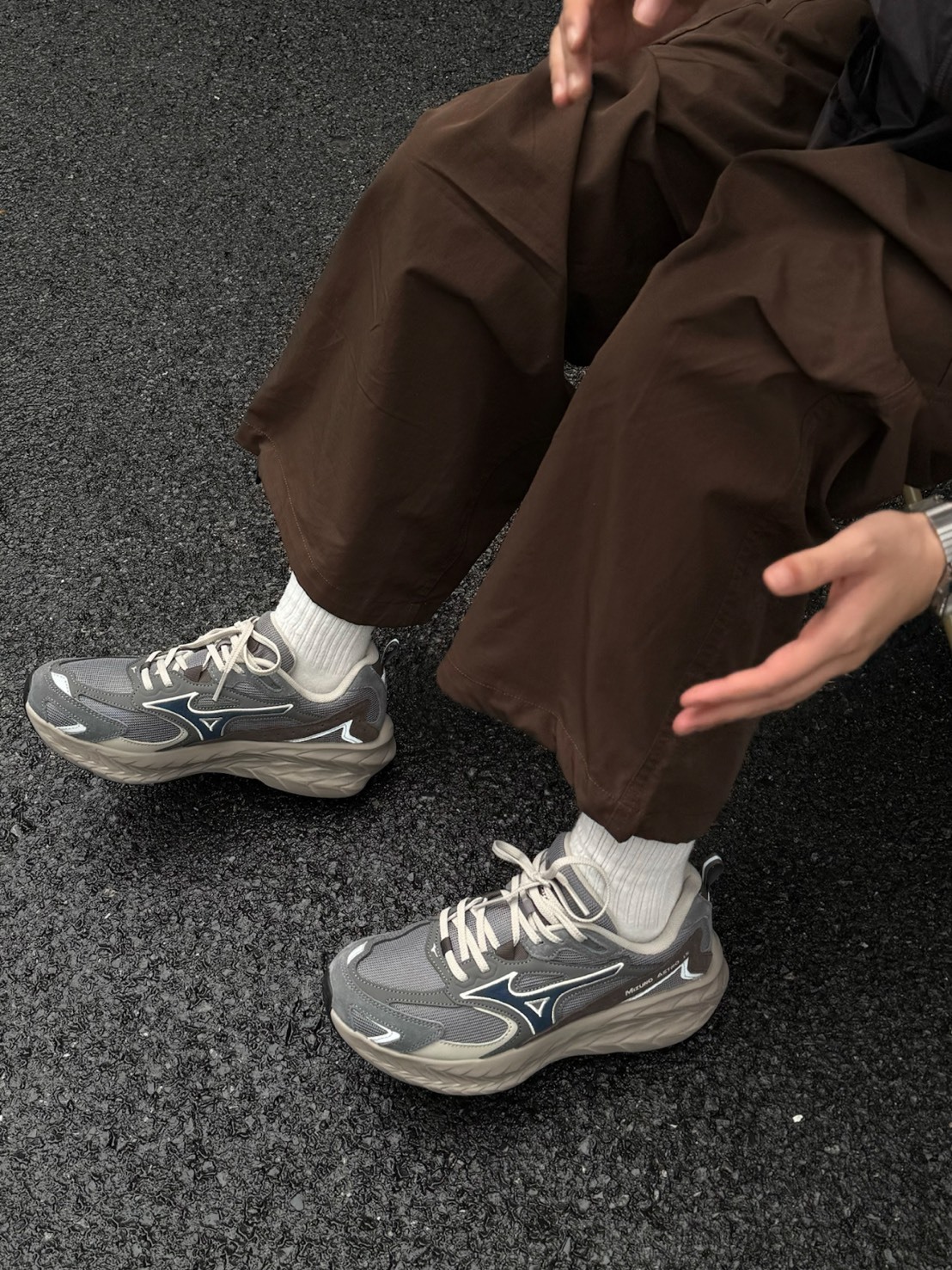 MIZUNO ASTRO LS 機能反光 咖啡灰