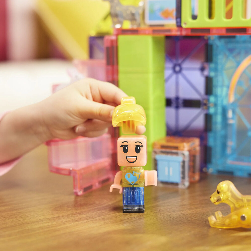 Magna-Tiles® Combo 磁力積木  - 50 片寵物遊戲屋