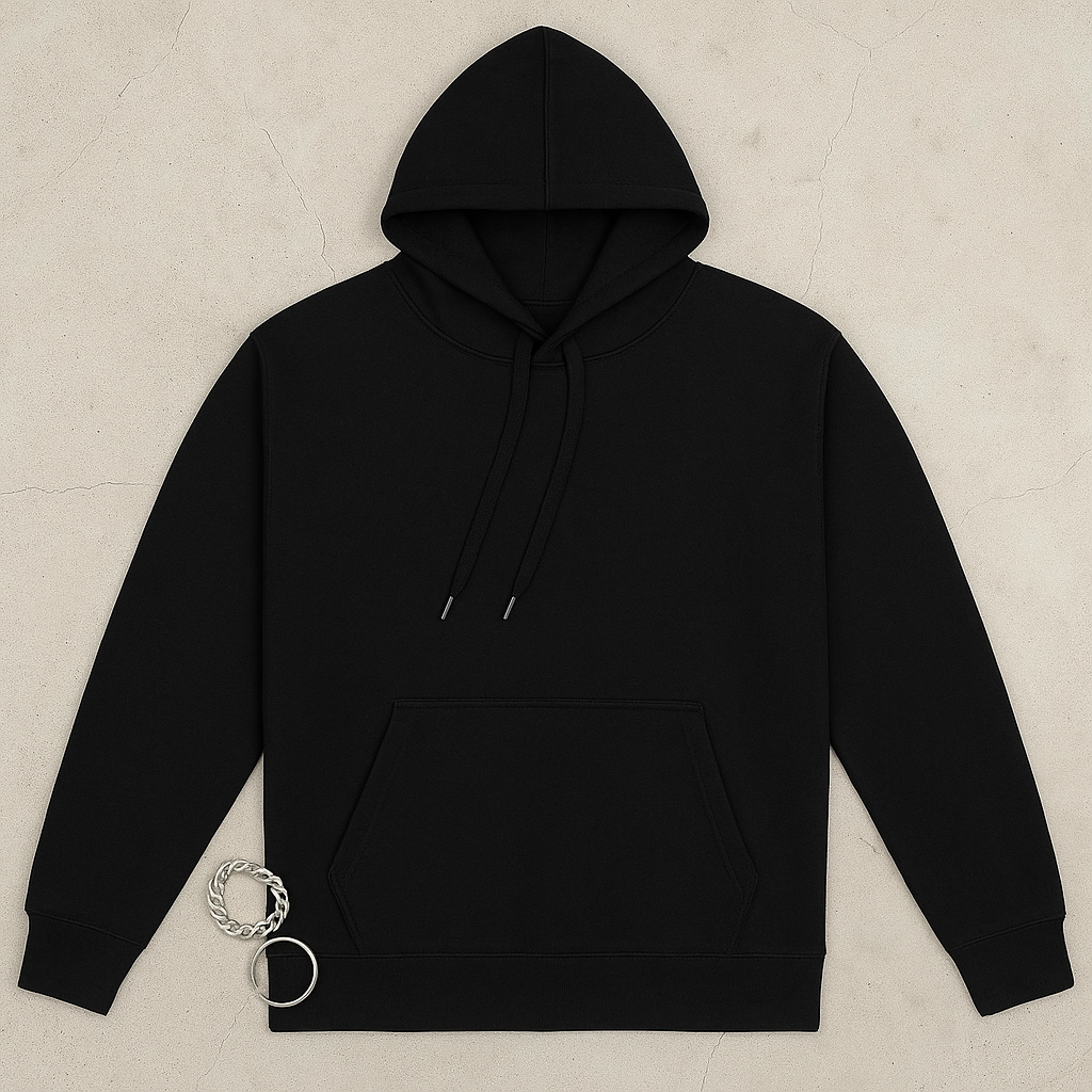 "D'INCLURE" - 毛巾布重磅落肩帽T〈DIN2505〉