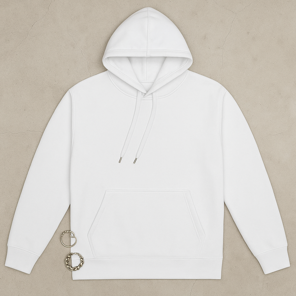 "D'INCLURE" - 毛巾布重磅落肩帽T〈DIN2505〉