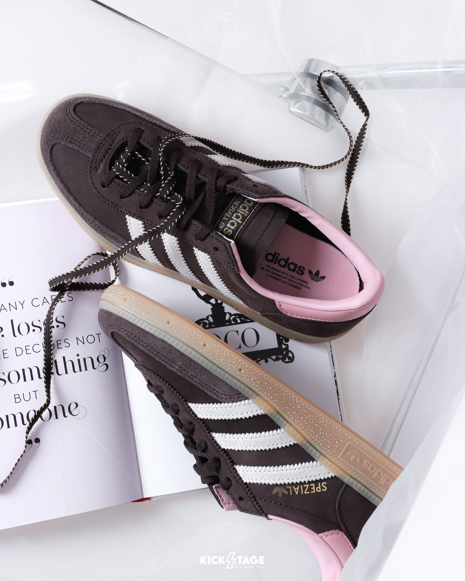 女鞋 ADIDAS HANDBALL SPEZIAL W 熱巧草莓 麂皮 復古 焦糖底 德訓鞋 休閒鞋【JR0852】