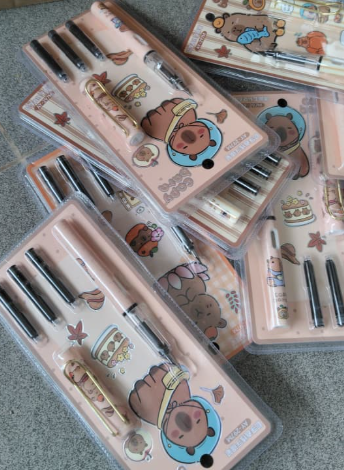 清货 卡皮巴拉钢笔套装