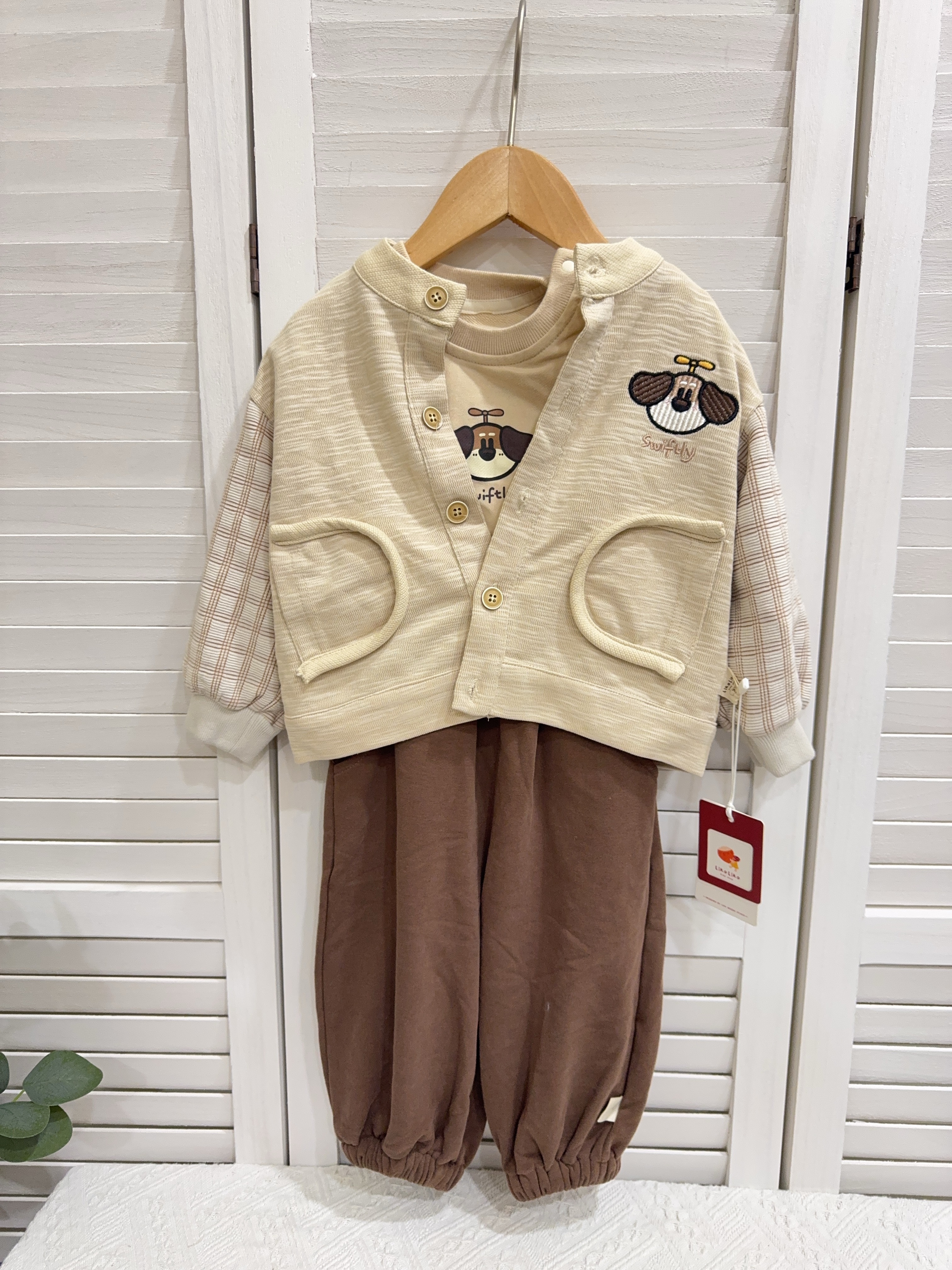 3560竹蜻蜓狗狗三件套裝c173