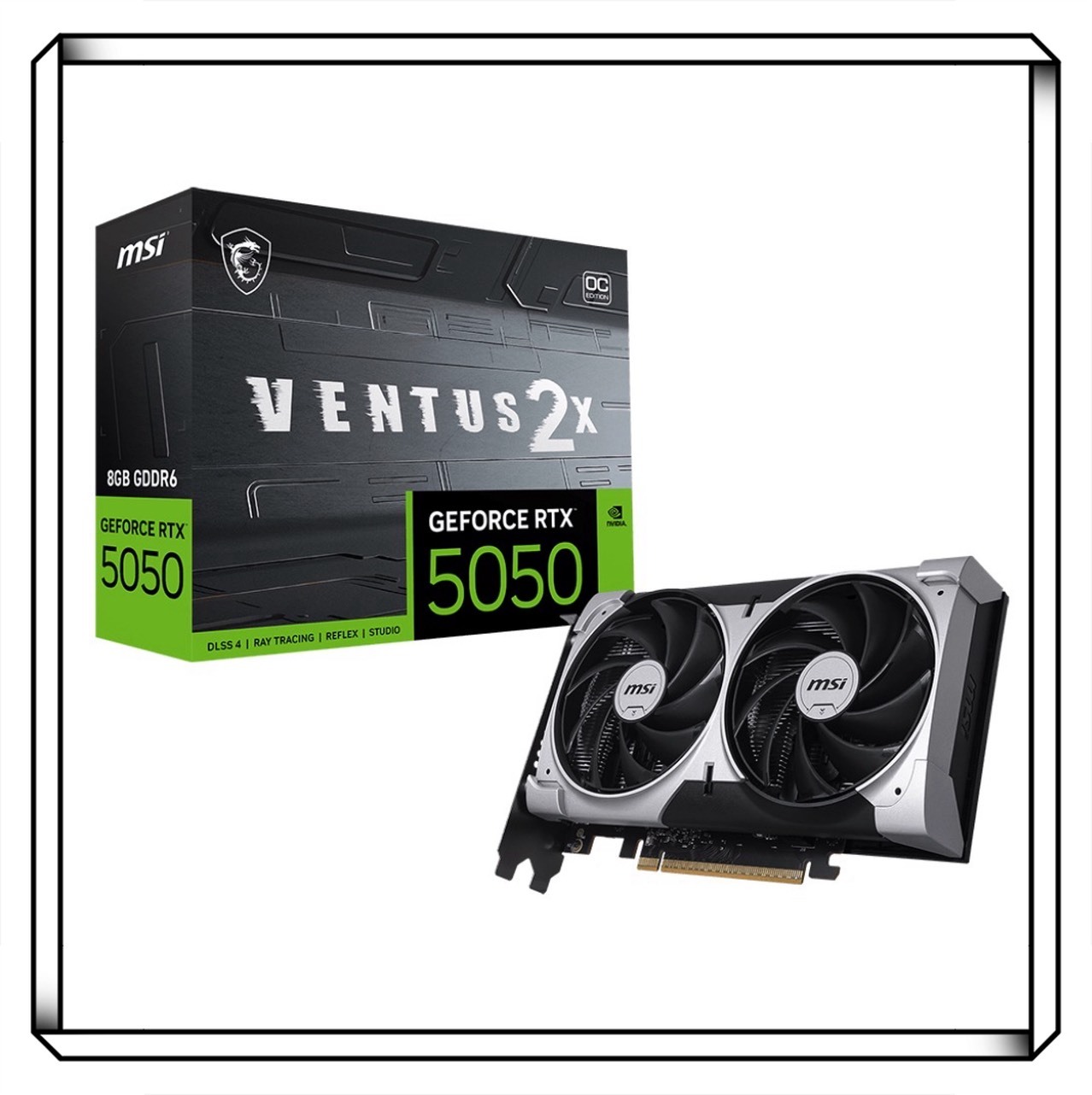 MSI 微星 GeForce RTX 5050 8G VENTUS 2X OC 顯示卡