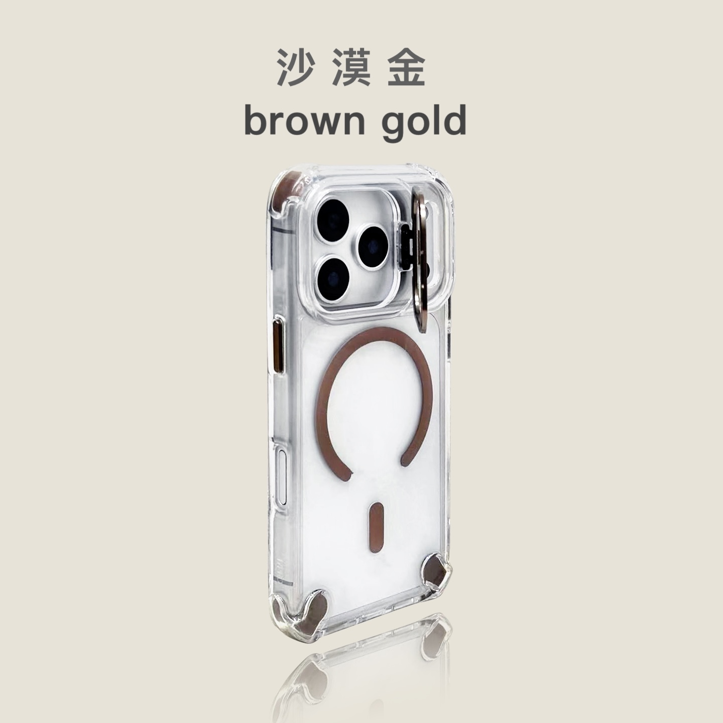 【送金屬鏡頭貼】iphone 金屬鏡頭支架防摔殼 四角加高，氣囊設計 六色可選