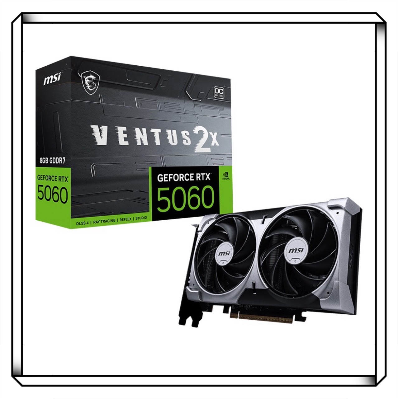 MSI 微星 VENTUS GeForce RTX 5060 8GB 2X OC 顯示卡