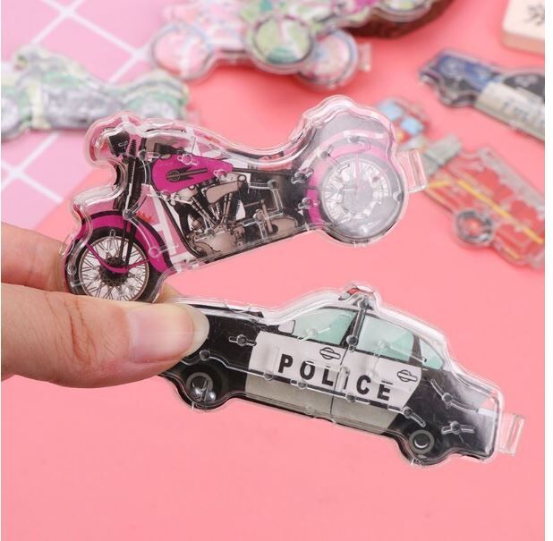 迷宫滚珠 厚纸后背 1套8个 交通款 随机