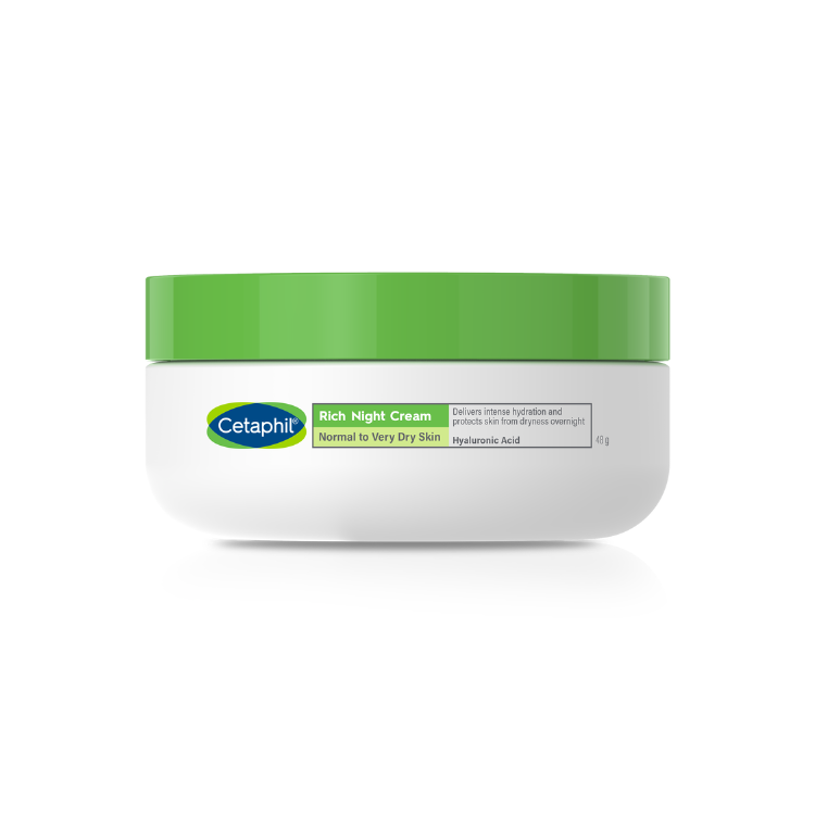 Cetaphil 舒特膚 水潤保濕晚霜 48g (含透明質酸 專為乾性及敏感肌)
