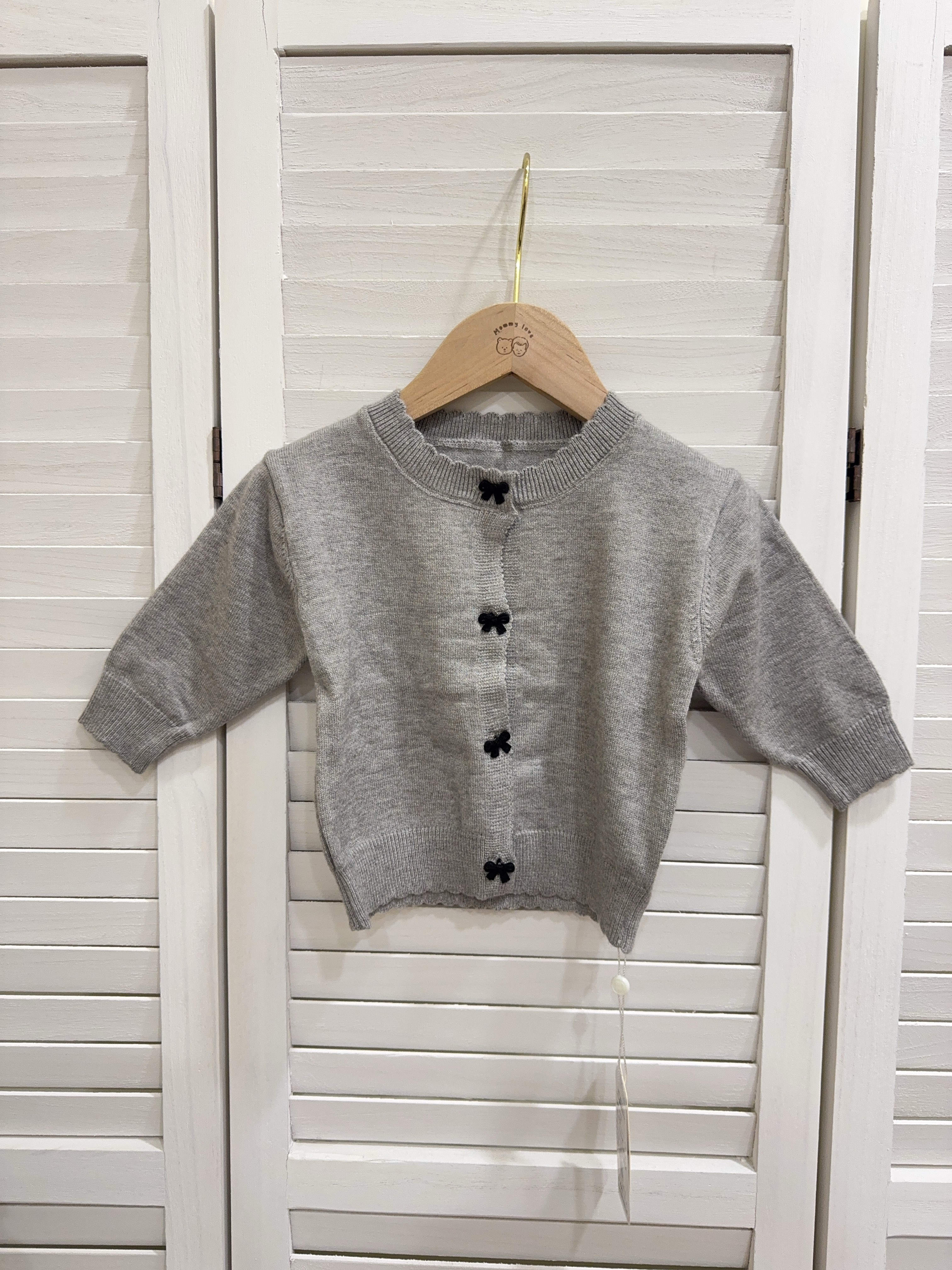 h3122蝴蝶結扣針織外套c176