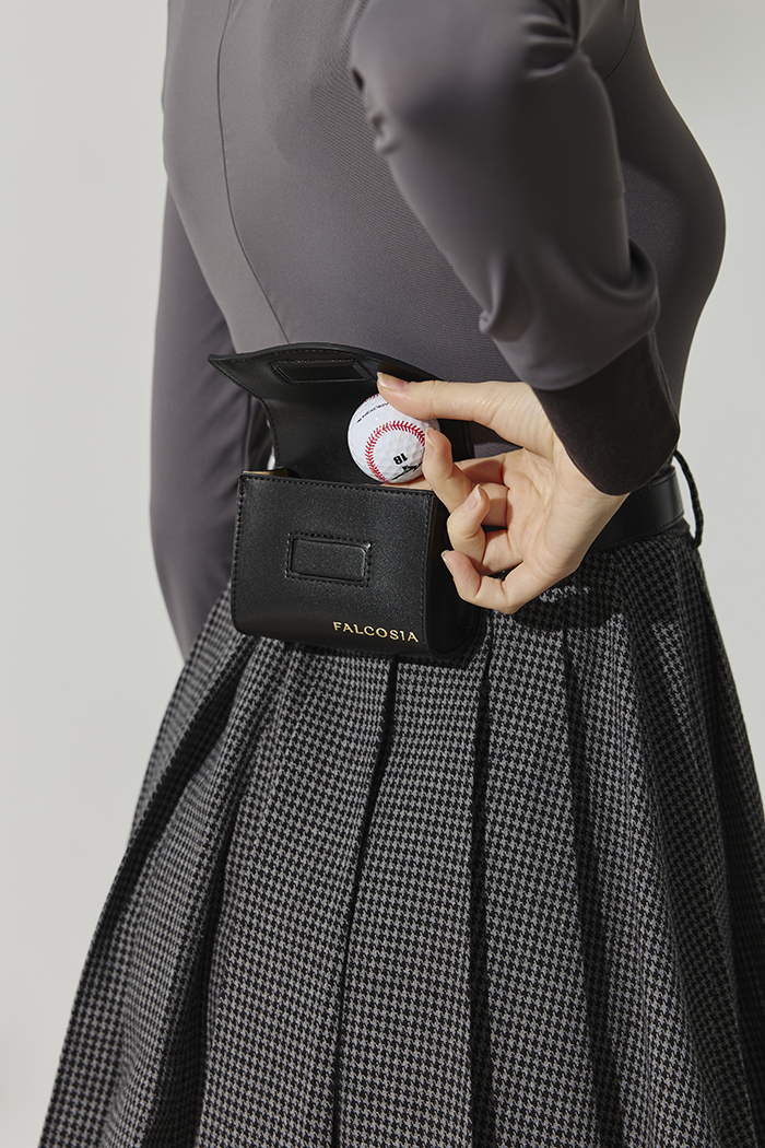 山川小球包-縞黑色