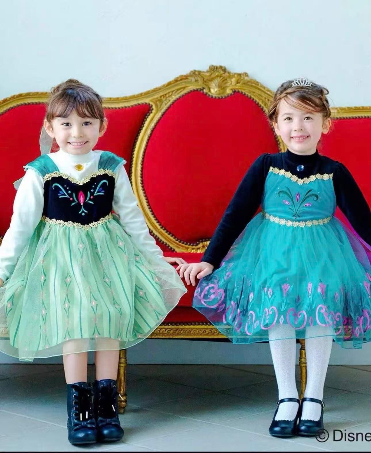 日單 Frozen絲絨披肩公主裙