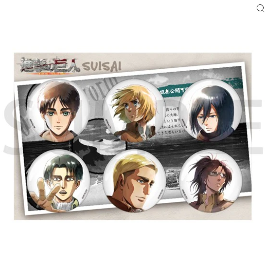 [代購][預訂] 進擊的巨人 SUISAI 襟章 SET