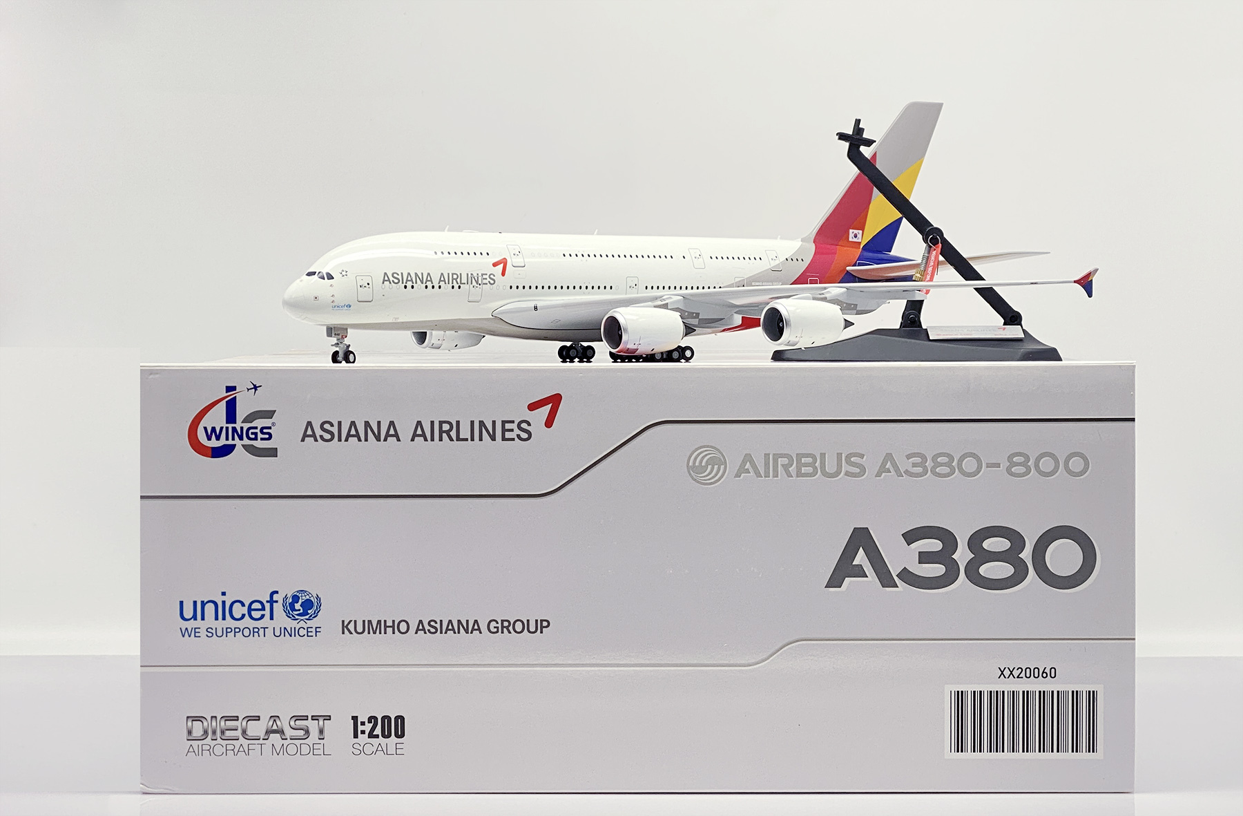 JC wings 1/200 韓亞航空 A380 H7640 標準塗裝