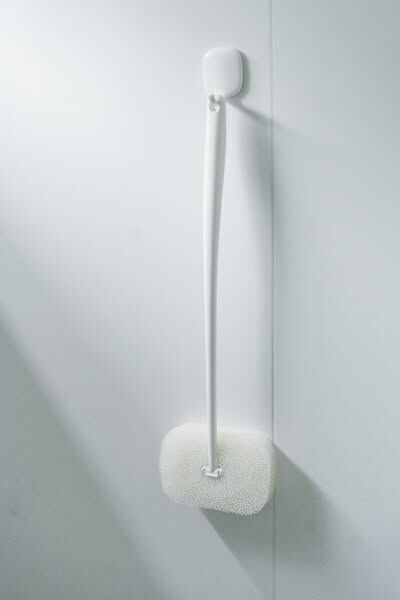 MARNA日本製長把手浴缸風呂海綿刷／替換刷頭