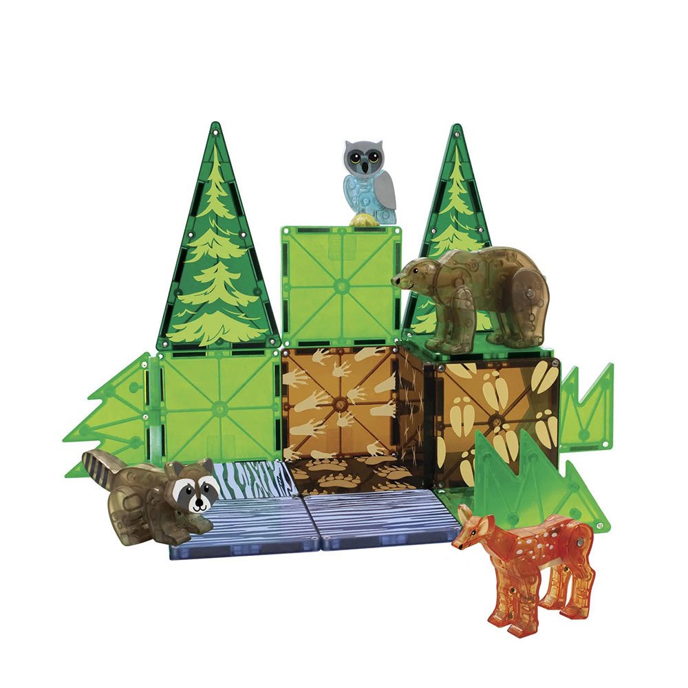 Magna-Tiles®磁力積木25片-森林動物