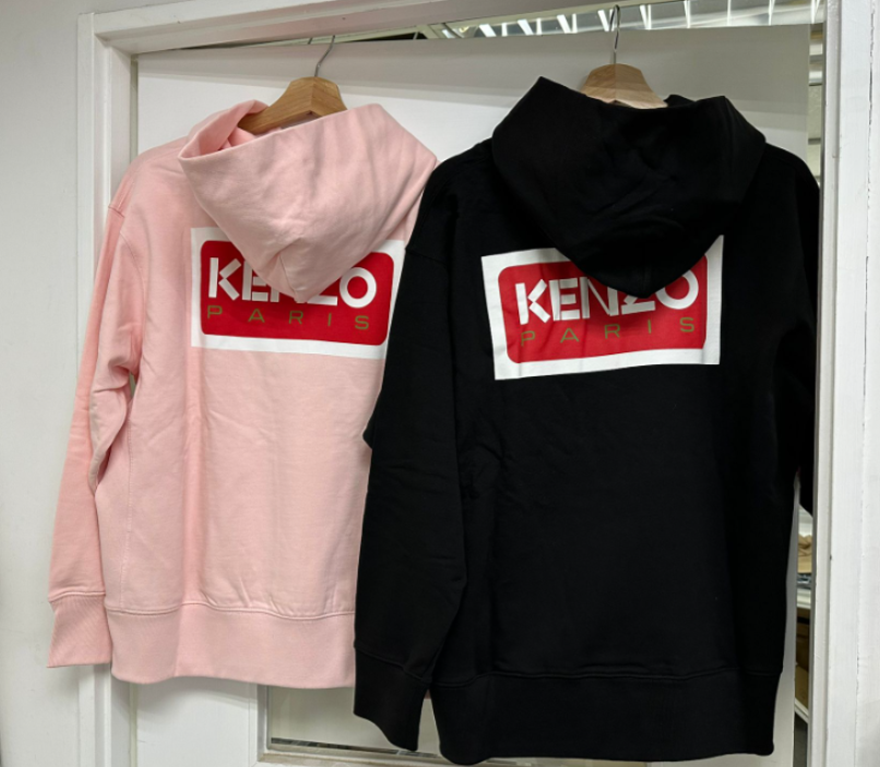 LYS02347 Kenzo 背後紅色大logo女款有帽衛衣