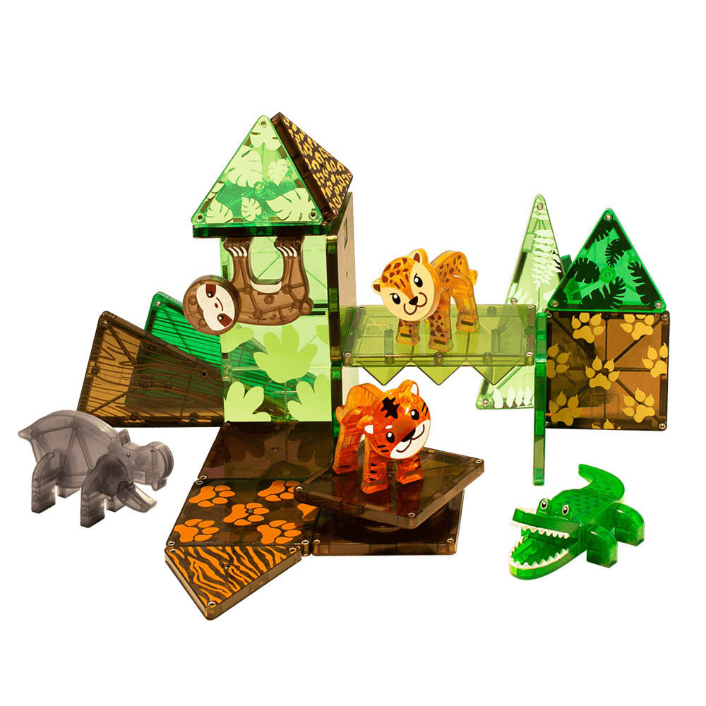 Magna-Tiles®磁力積木25片-叢林動物