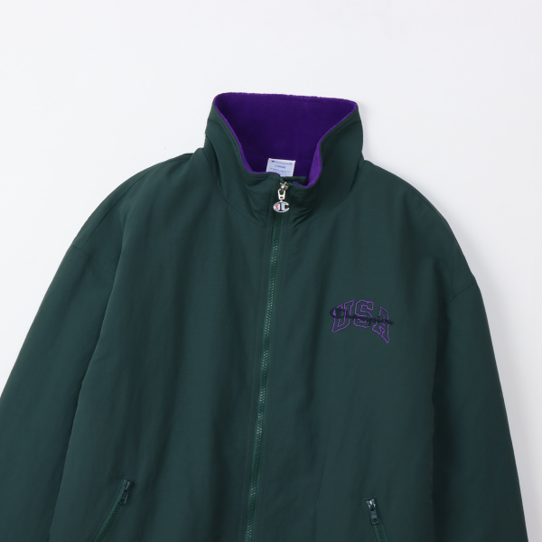 男款-ACTION STYLE 刺繡防潑運動外套-深綠色（C3-C617-570）