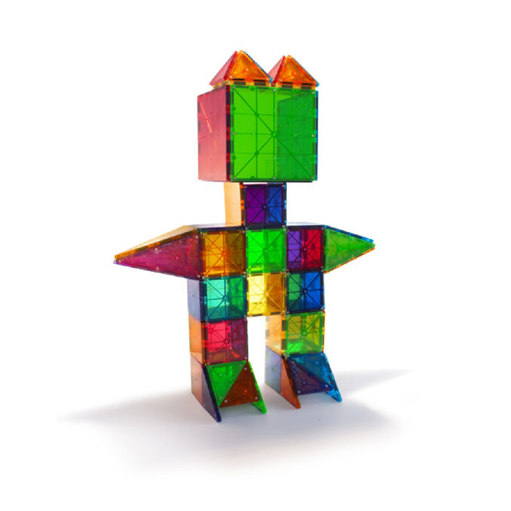 Magna-Tiles®彩色透光磁力積木32片