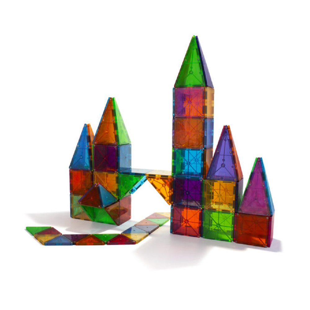 Magna-Tiles®彩色透光磁力積木100片（此款缺貨中）