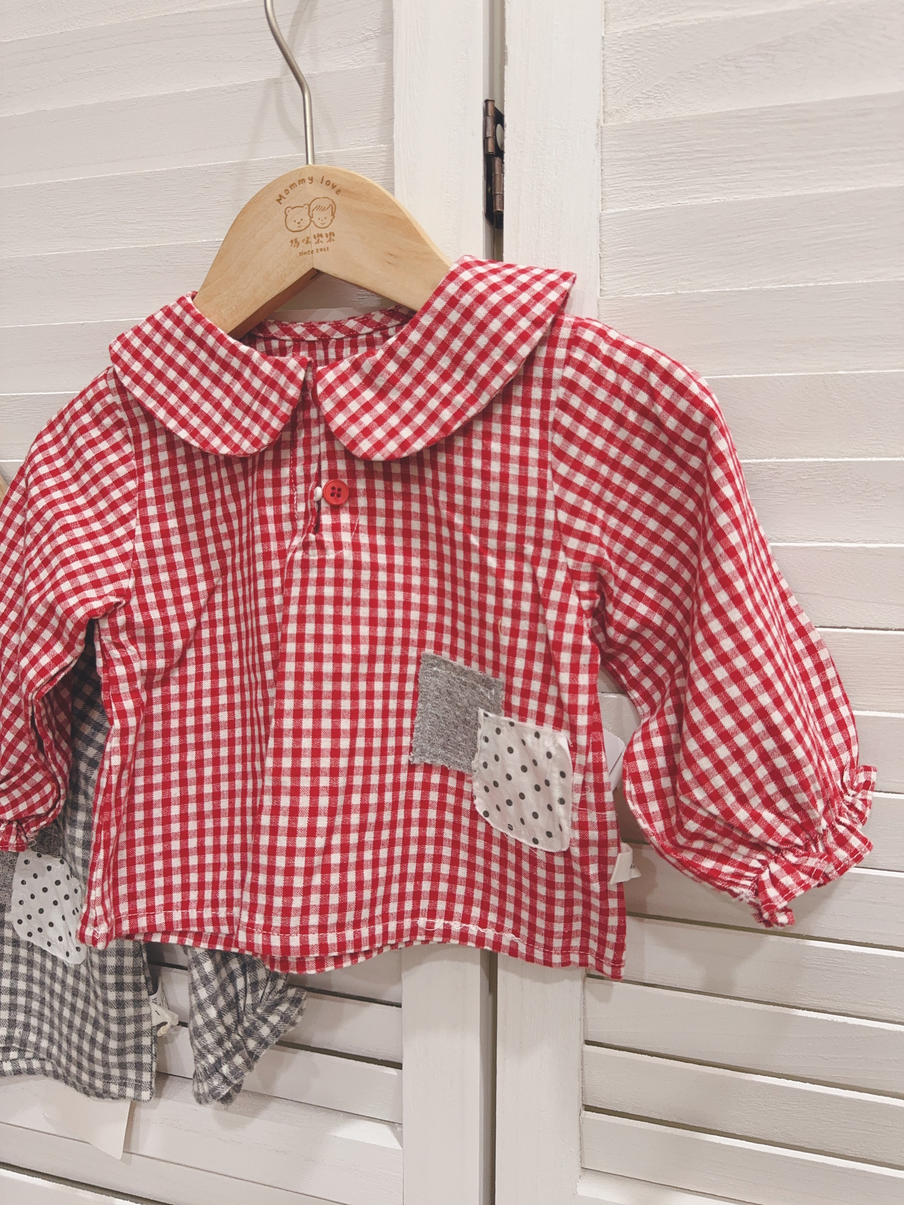 N2016日系格紋上衣c169