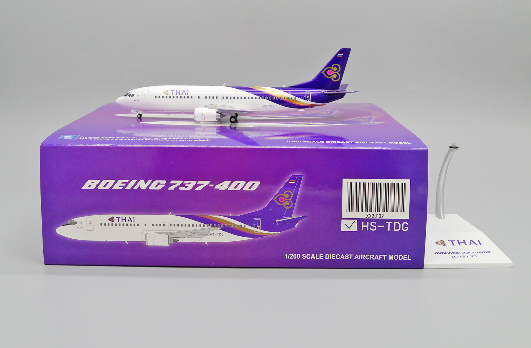 JC wings 1/200 泰國航空 波音737-400 HS-TDG 最後的飛行