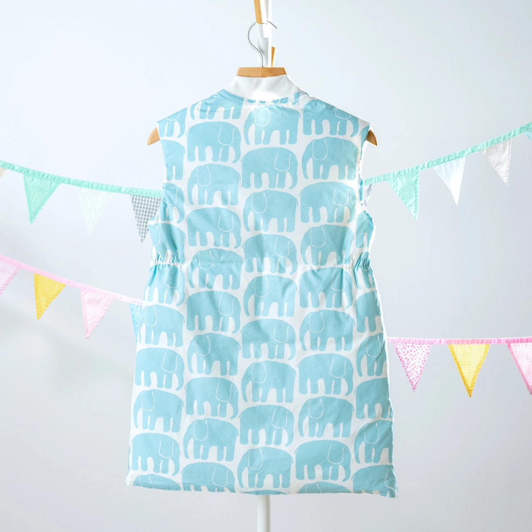 🇯🇵 MIJ 西川finalayson羽絨睡袋背心 - 藍象