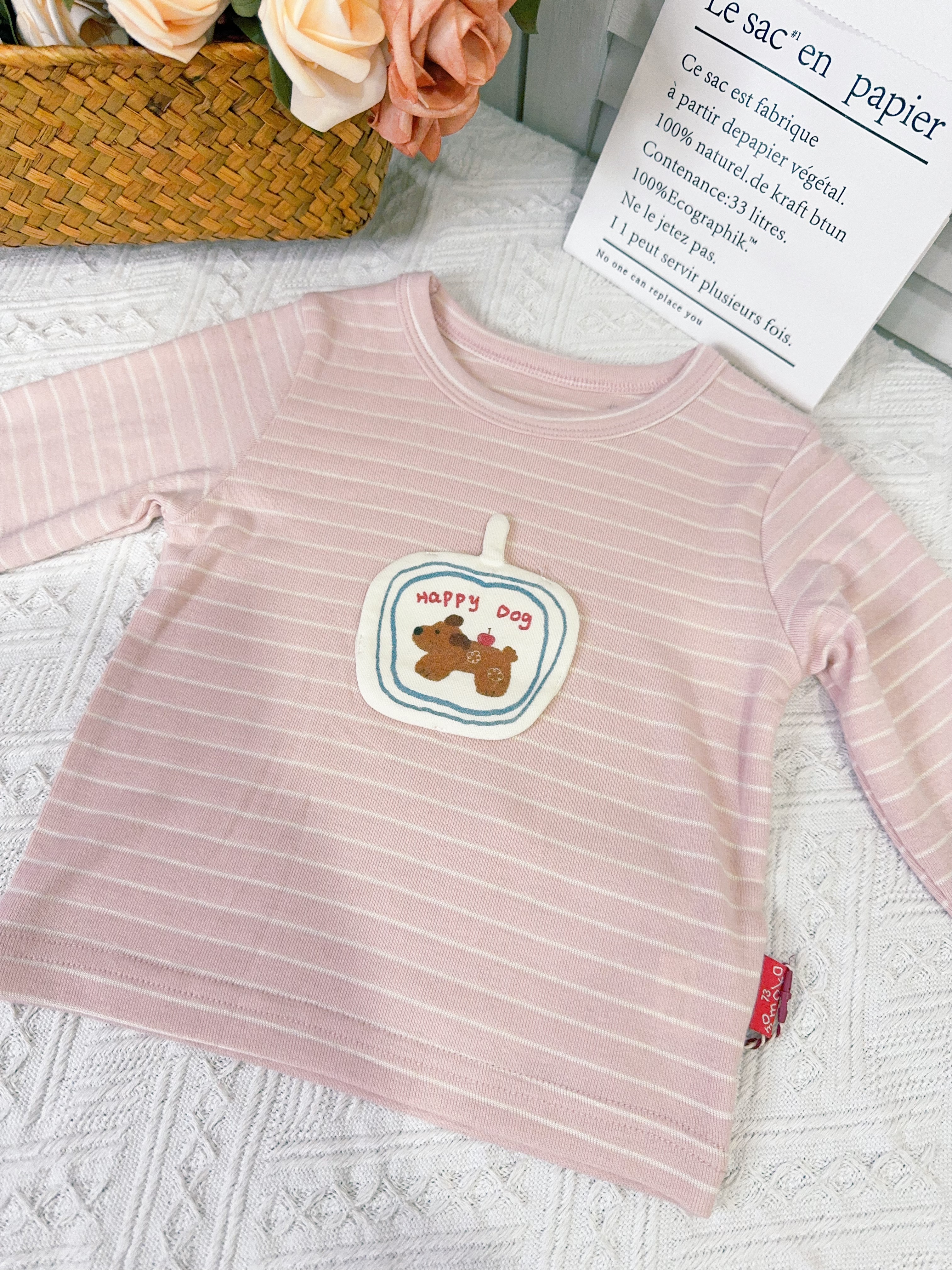 wz35122條紋狗狗上衣c168