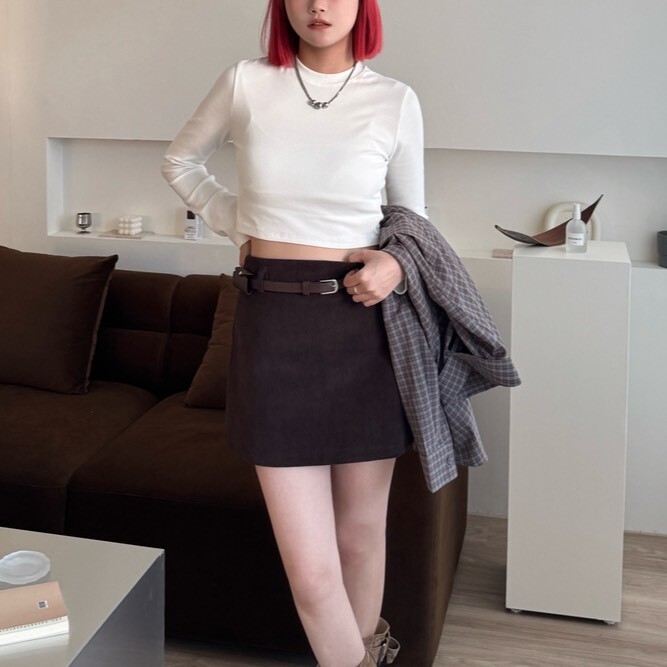 搭配小能手!短版薄長袖