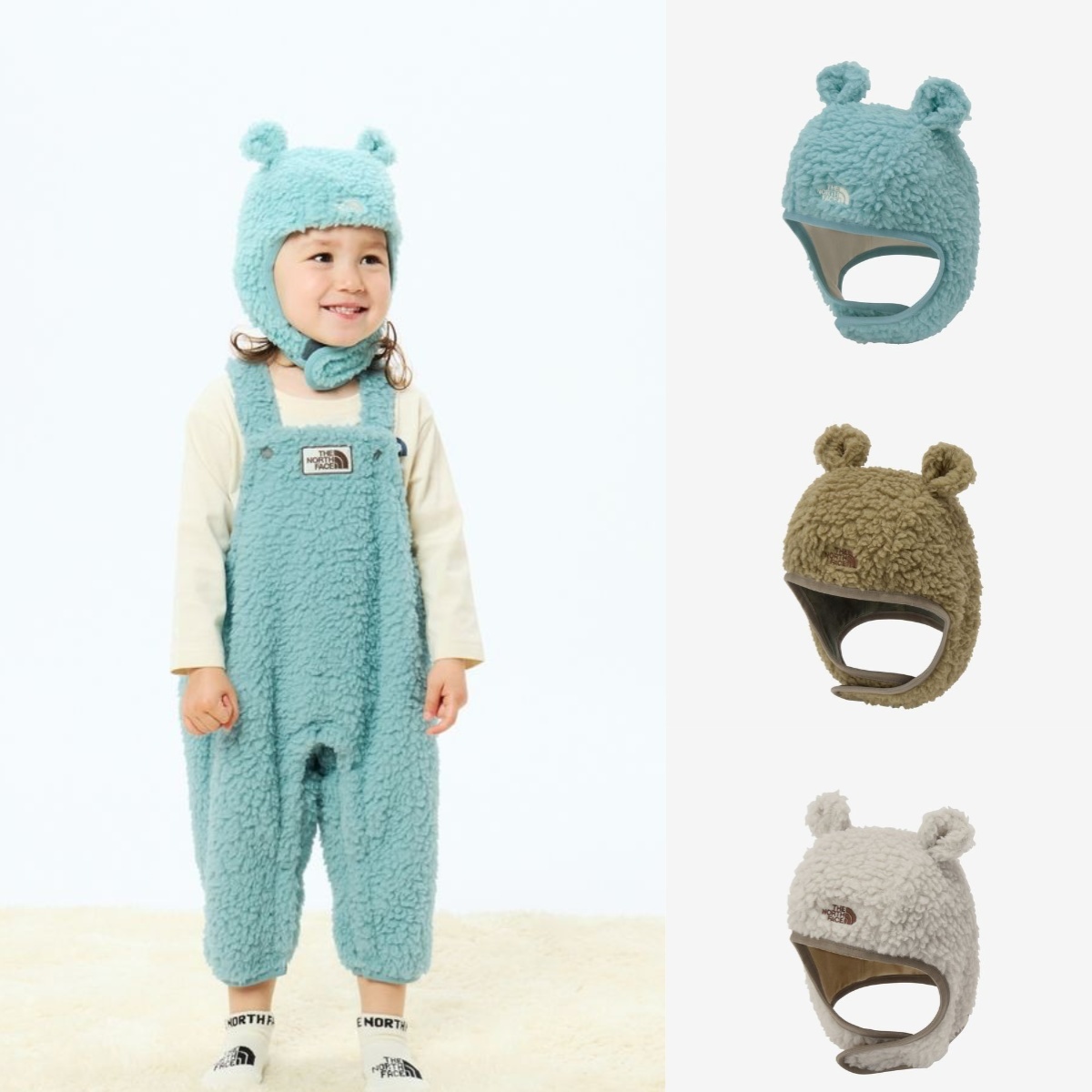 預購┃日本 THE NORTH FACE Cuddle Fleece Ear Cap Baby 嬰兒款 毛毛 耳朵 遮耳帽