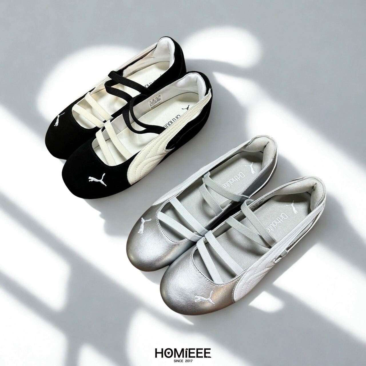 PUMA Speedcat Ballet 芭蕾舞鞋 仙女銀 黑白 女鞋 [406334]