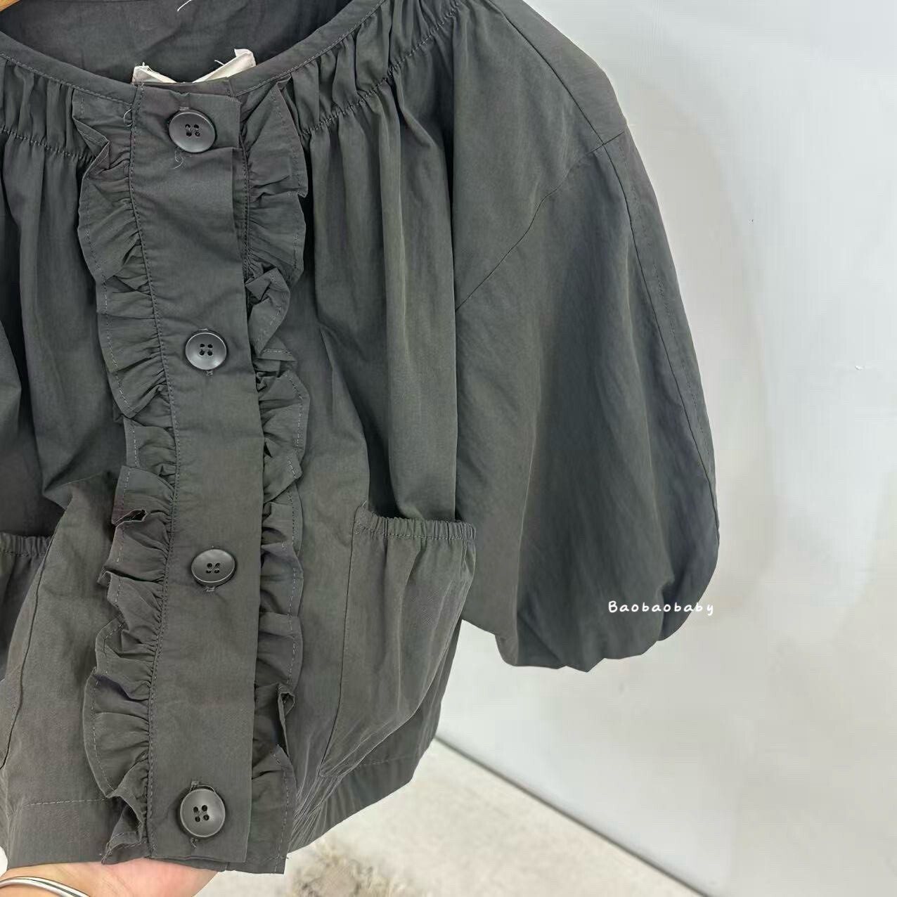 小荷葉口袋外套