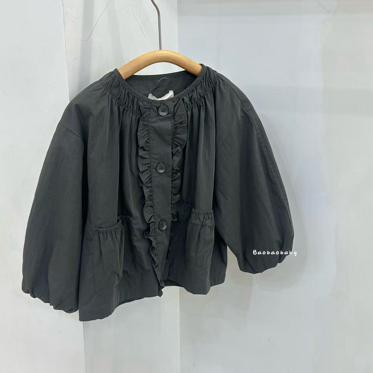 小荷葉口袋外套