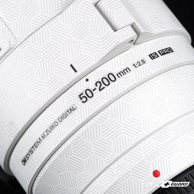 OM SYSTEM ED 50-200mm F2.8 IS PRO 專機專屬鏡頭貼膜，LIFE+GUARD 設計風格