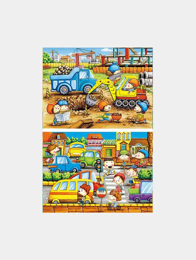 【雷諾瓦拼圖】小小工程師+交通小尖兵/古依平