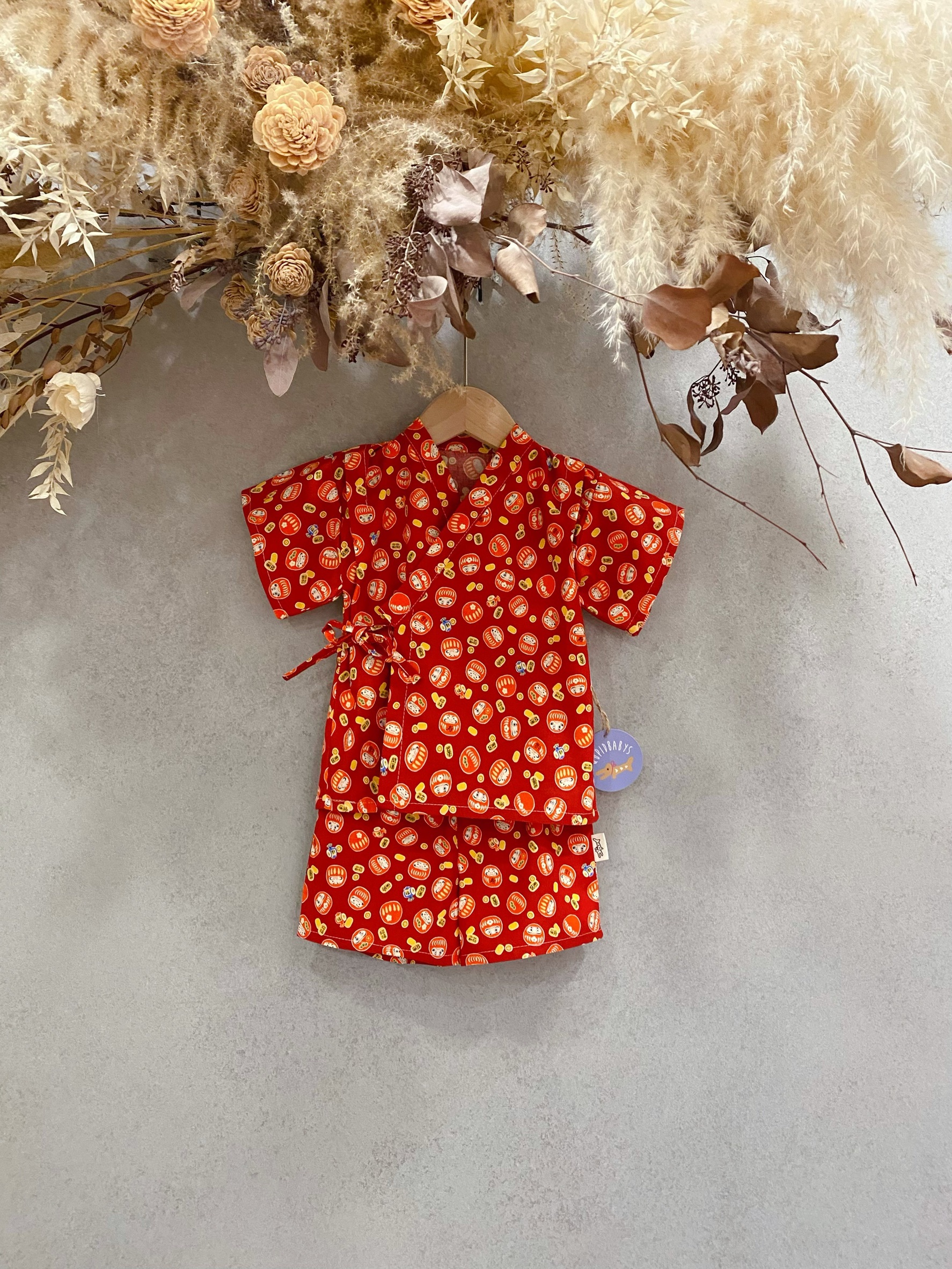 紅福神 甚平套裝（80）