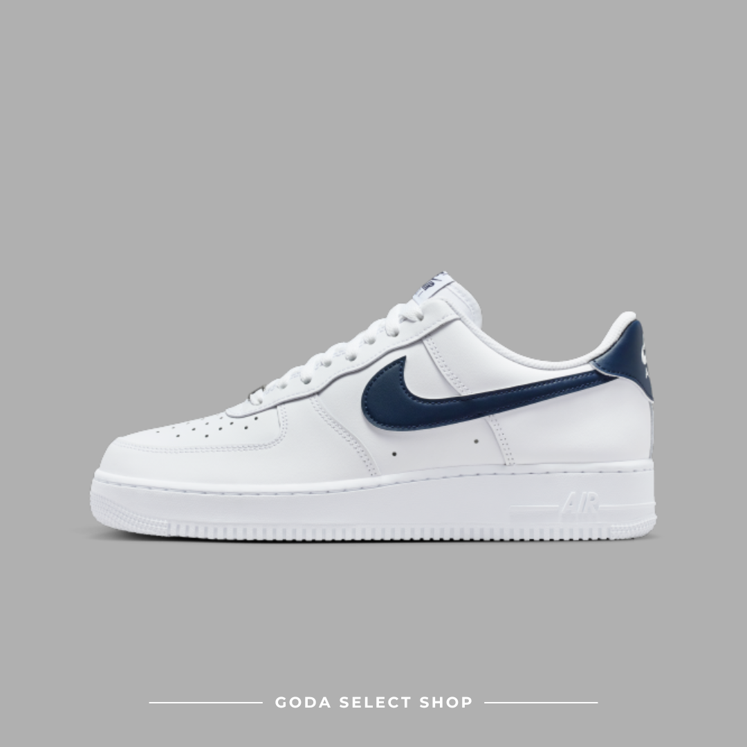 Nike Air Force 1'07 AF1 深藍勾 白鞋 FJ4146-119