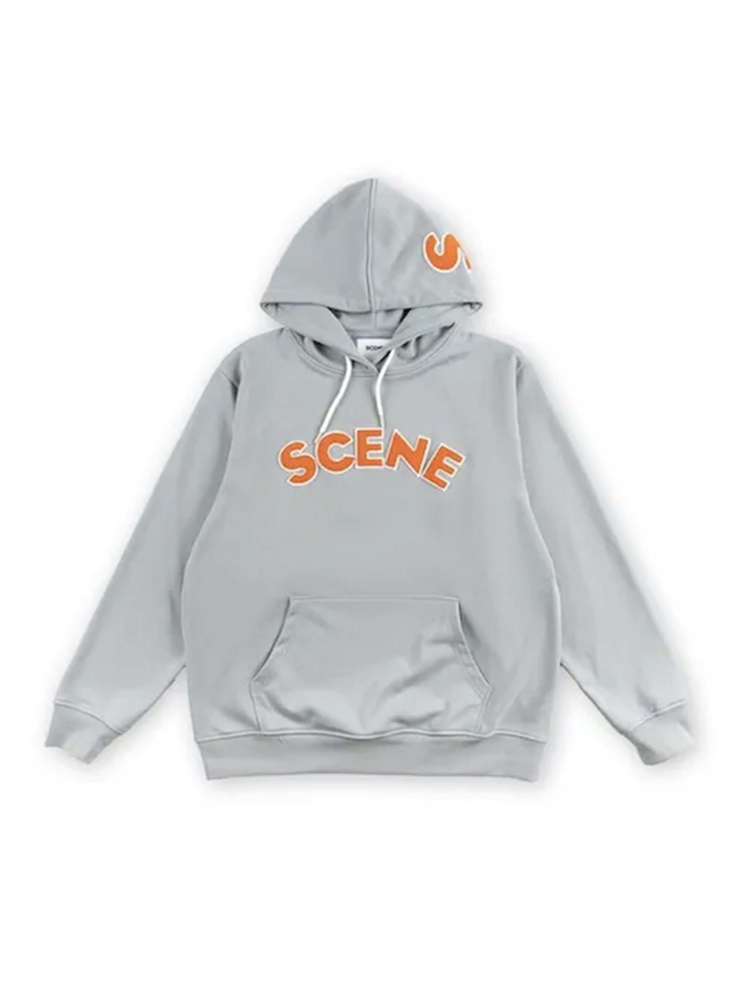 Logo Hoodie // Grey & Orange