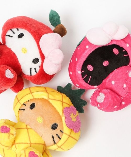 現貨┃三麗鷗 HELLO KITTY 水果 鳳梨 草莓 蘋果 豹紋 黑臉 曬黑 吊飾