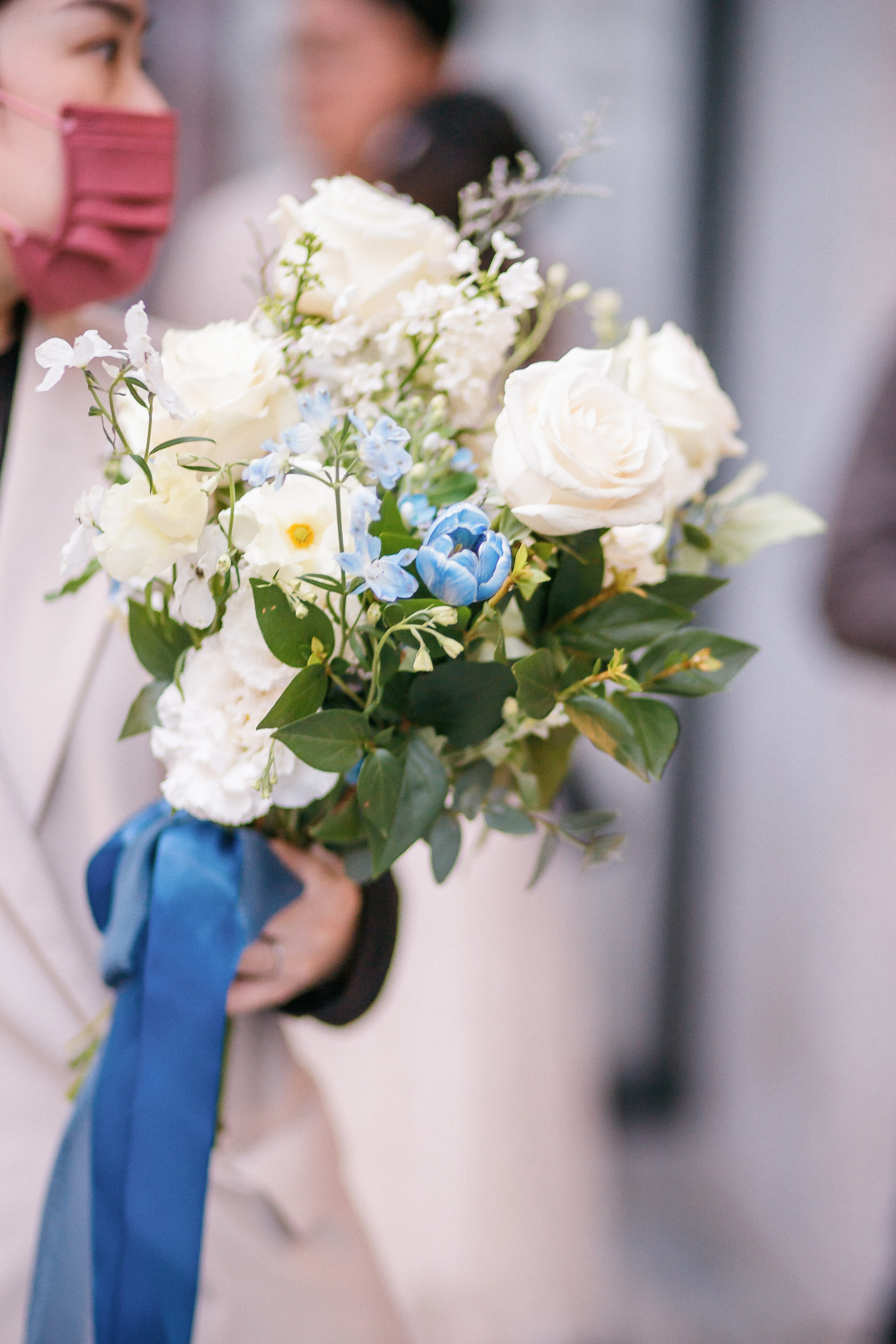 藍白誓言 | 鮮花捧花
