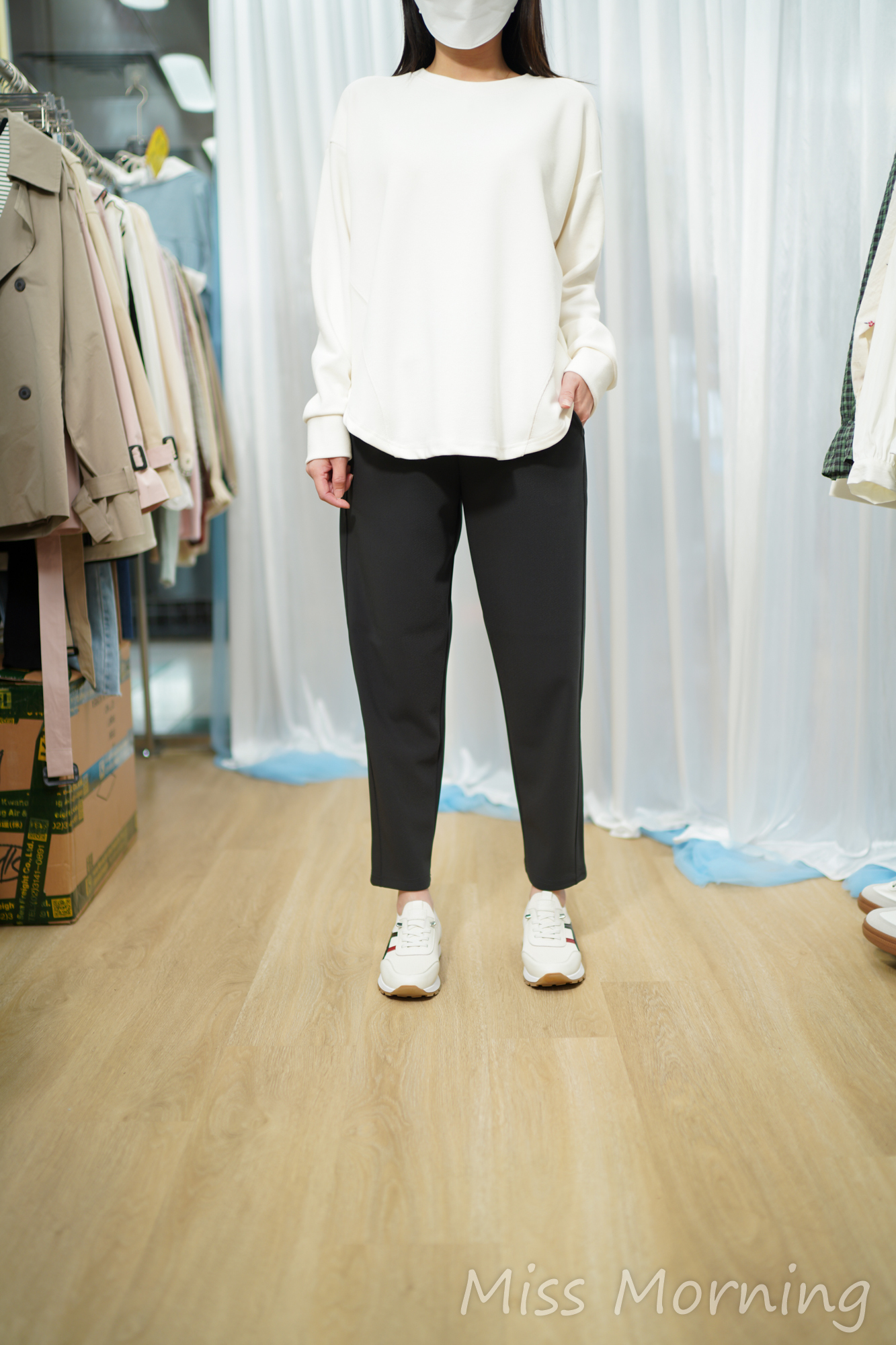 簡約淨色款上衣(14853)