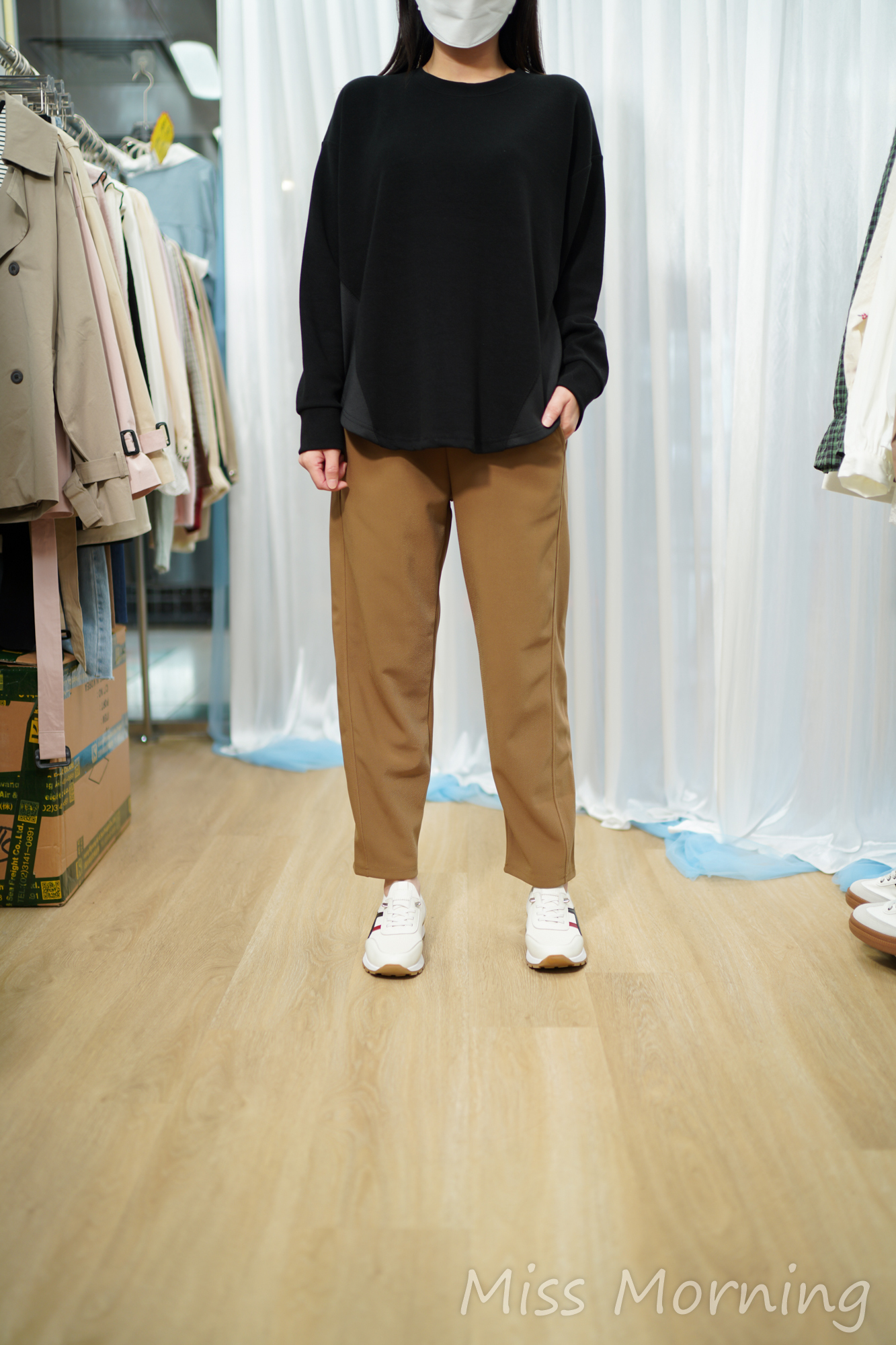 簡約淨色款上衣(14853)