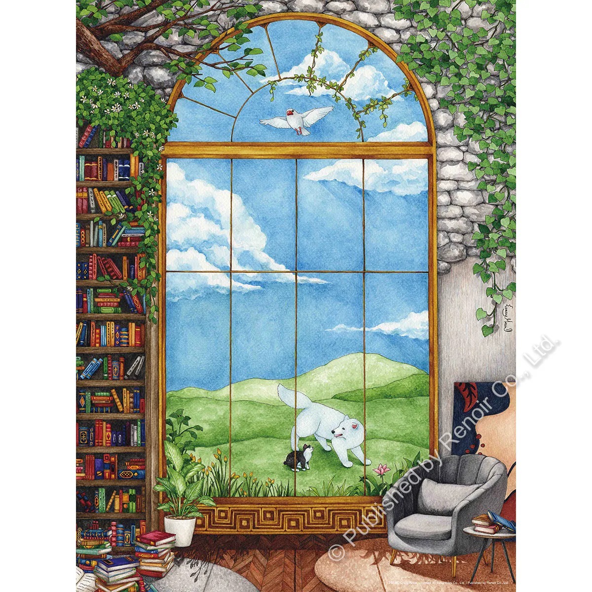 【雷諾瓦拼圖】窗外/貓瘋子