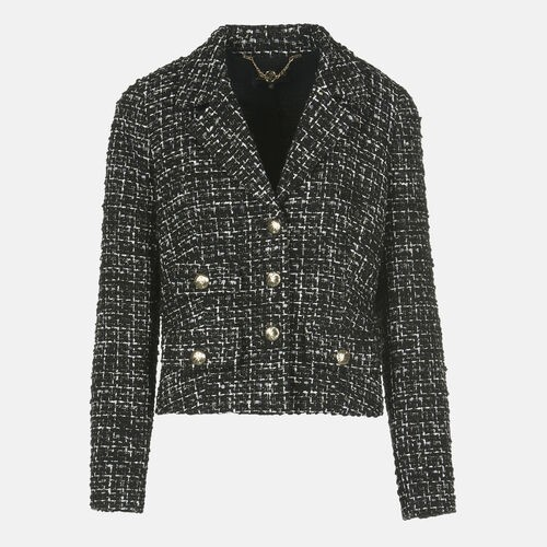 1LS1015-020 LUISA SPAGNOLI Sapone Boucle Jacket Black #542502.3692 (C-EU-E)