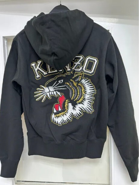 LYS02333 Kenzo 背後刺繡虎頭大LOGO女裝拉鏈外套