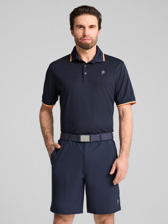 PUMA x PALM TREE CREW Tipped 男款高爾夫 Polo 衫 #63003401 藍