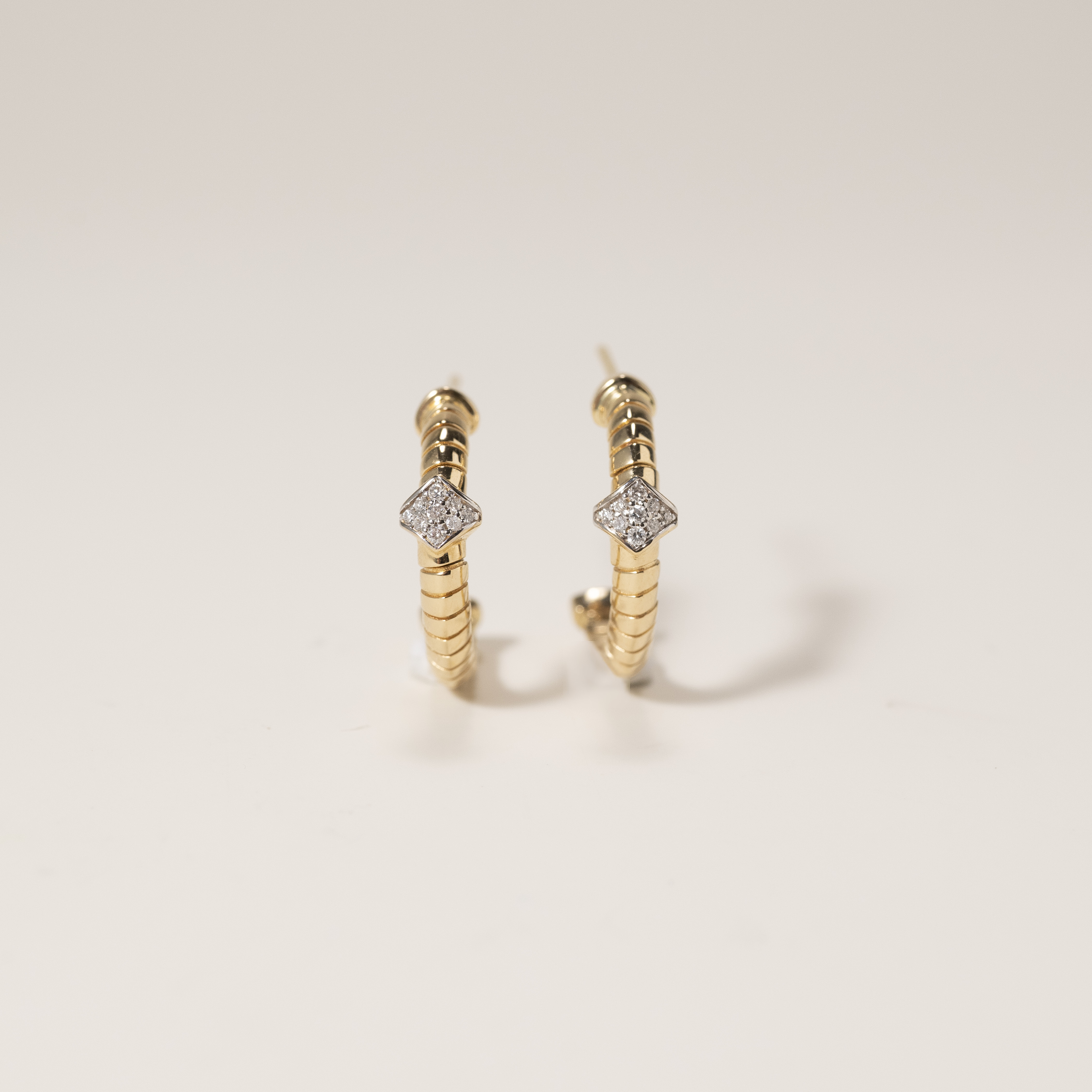 18K échelle Diamond Earring